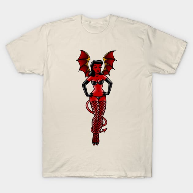 Demon Girl T-Shirt by OldSalt